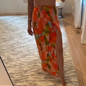 SOLID & STRIPED Colorful Patterned Skirt